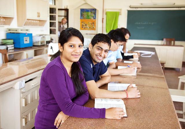 Group of students learning photo