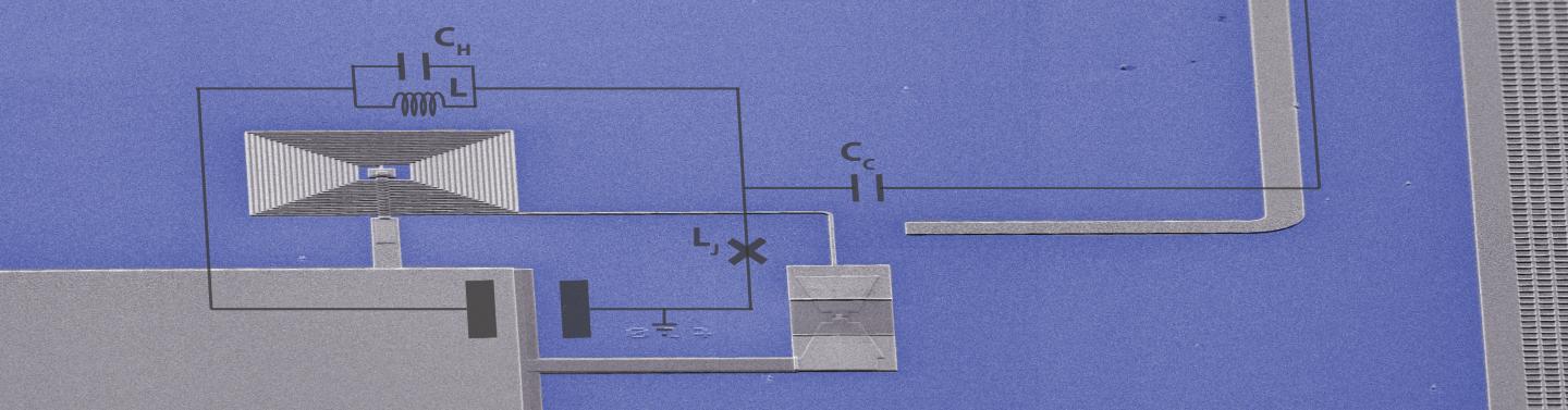 Quantum Circuit through An Electron Microscope