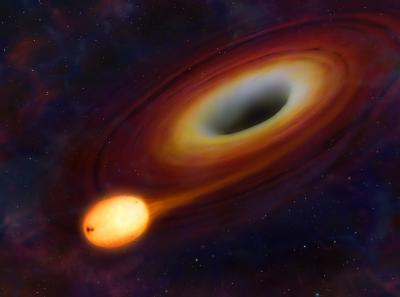 Star at Start of Disruption by Black Hole