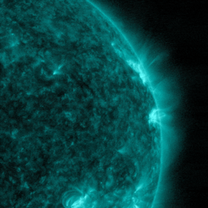 Mid-Level Flare Erupts From Sun