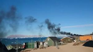 Open waste burning in Qaanaaq