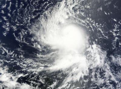 NASA MODIS Visible Image of Danielle