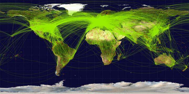 Map of Scheduled Airline Traffic