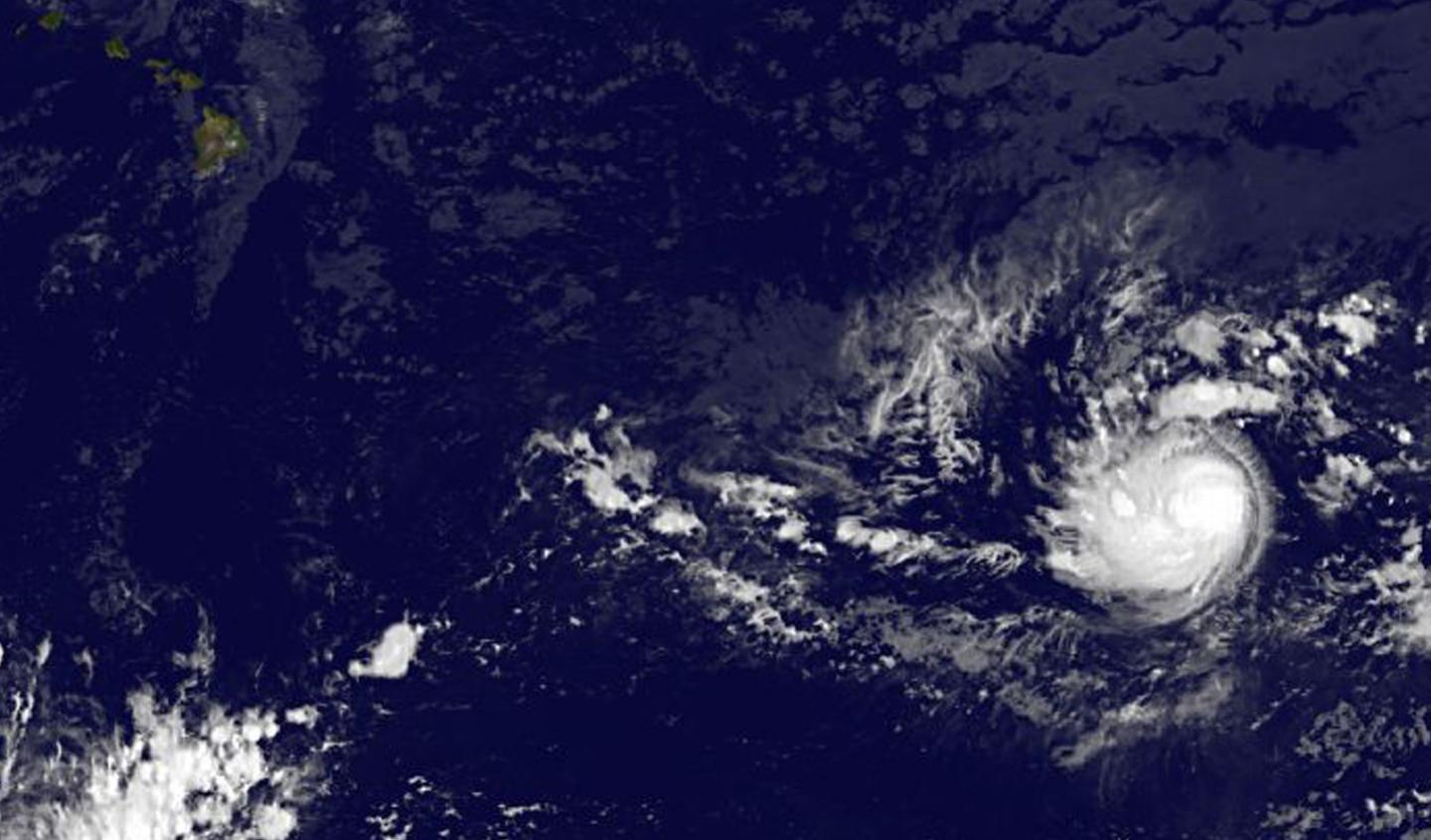 Satellite View of a Stronger Tropical Storm Hilda