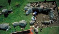 Primrose Grange, Ireland, Tomb 1 during the excavation.
