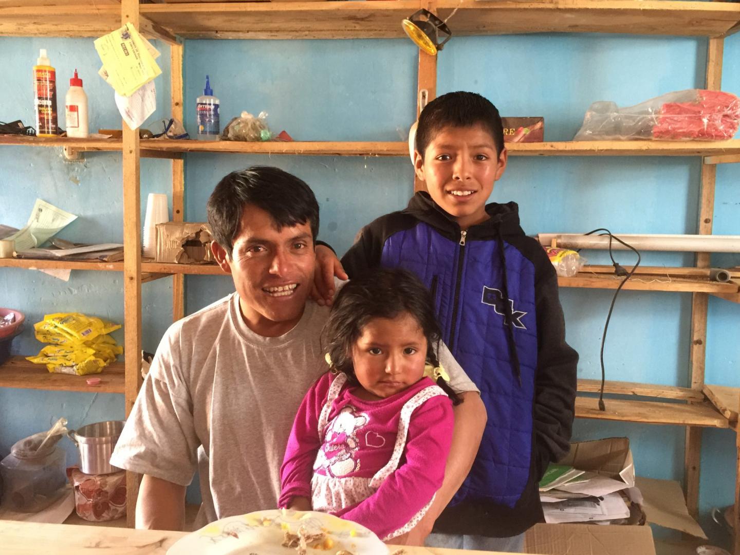 Family in Copa, Peru