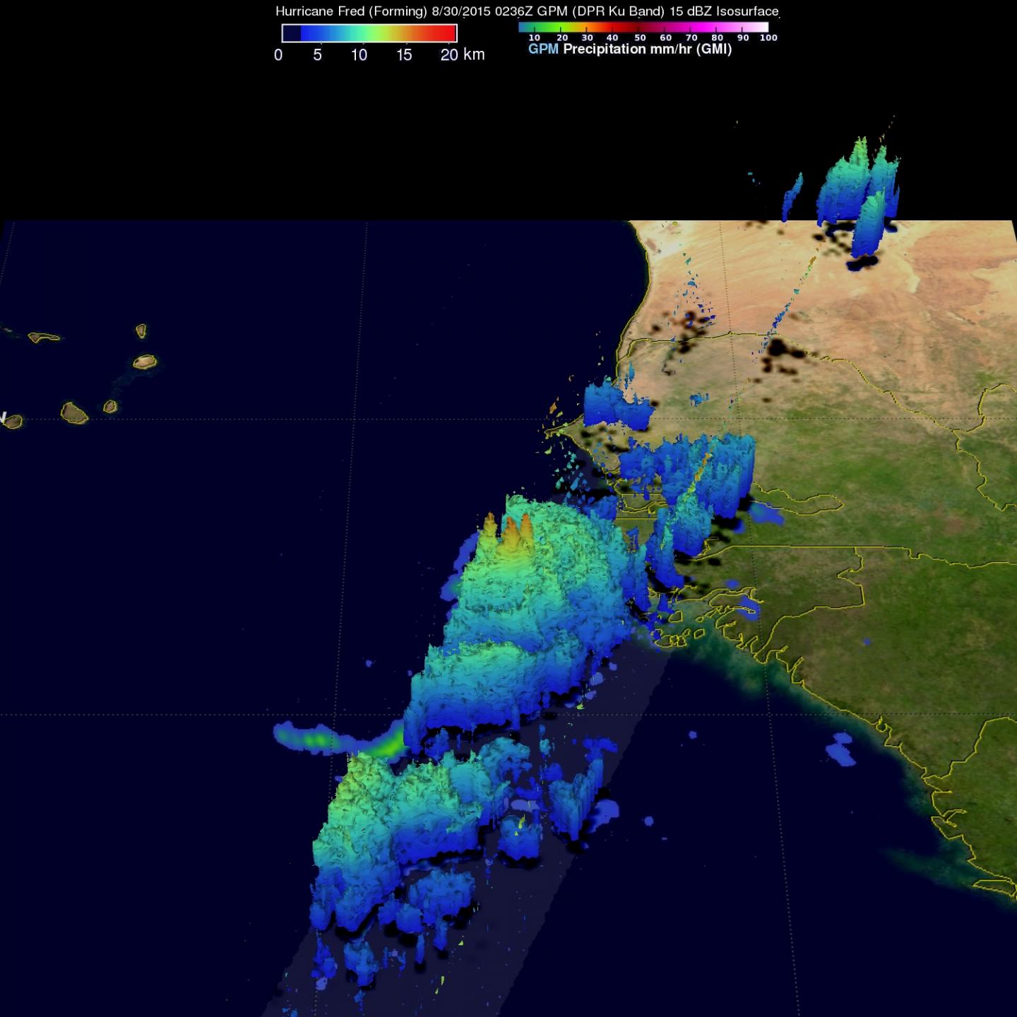 GPM Image of Fred