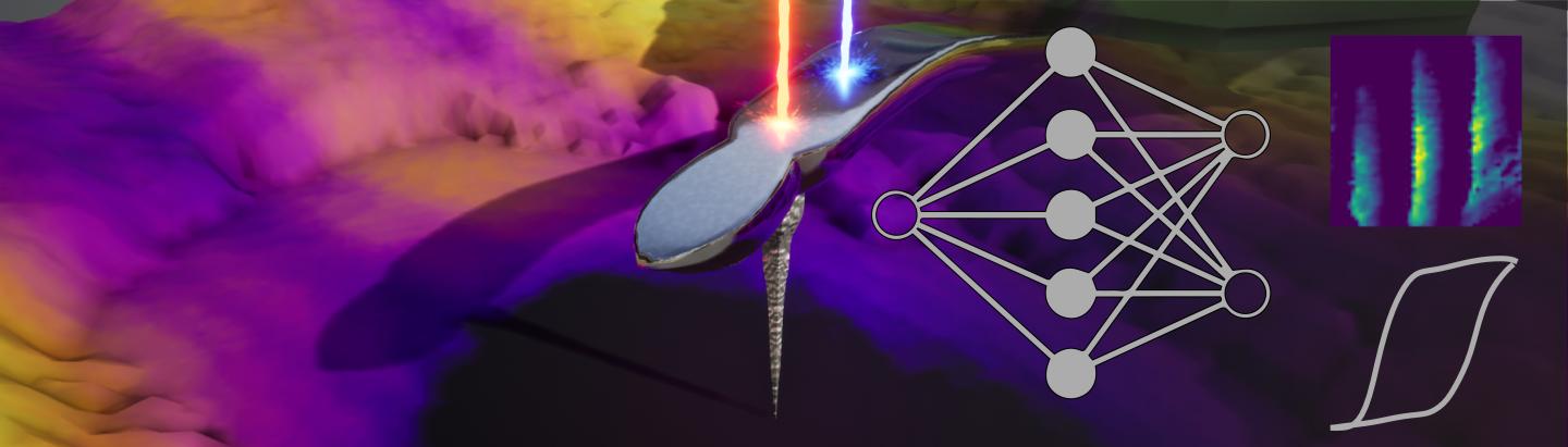 Cantilever in Contact with Surface of Ferroelectric Material