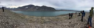 Lake Linné, on the west coast of Svalbard, where much of the field work was done.