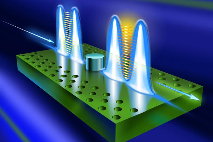 Deterministic, high-fidelity, two-bit quantum logic gate