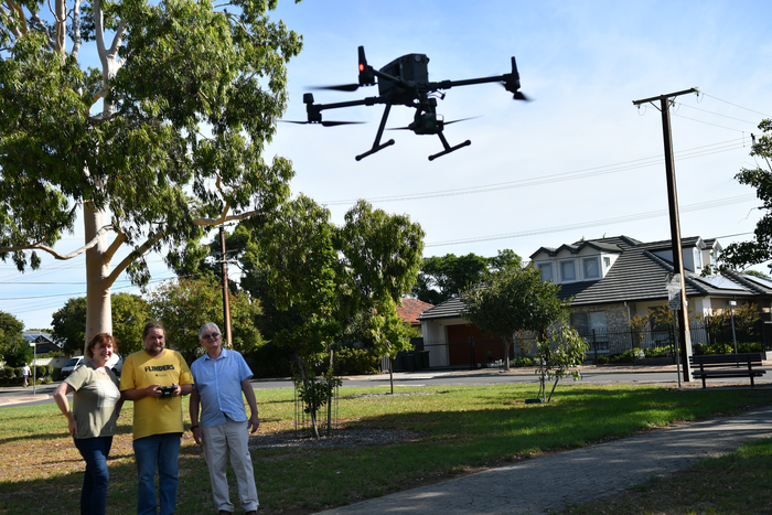 drone aerial survey for heat islands