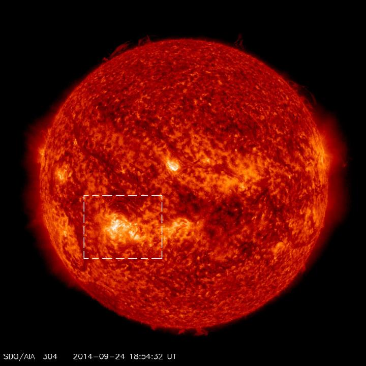 Bright Spots Representing Magnetically Active Regions in the Sun