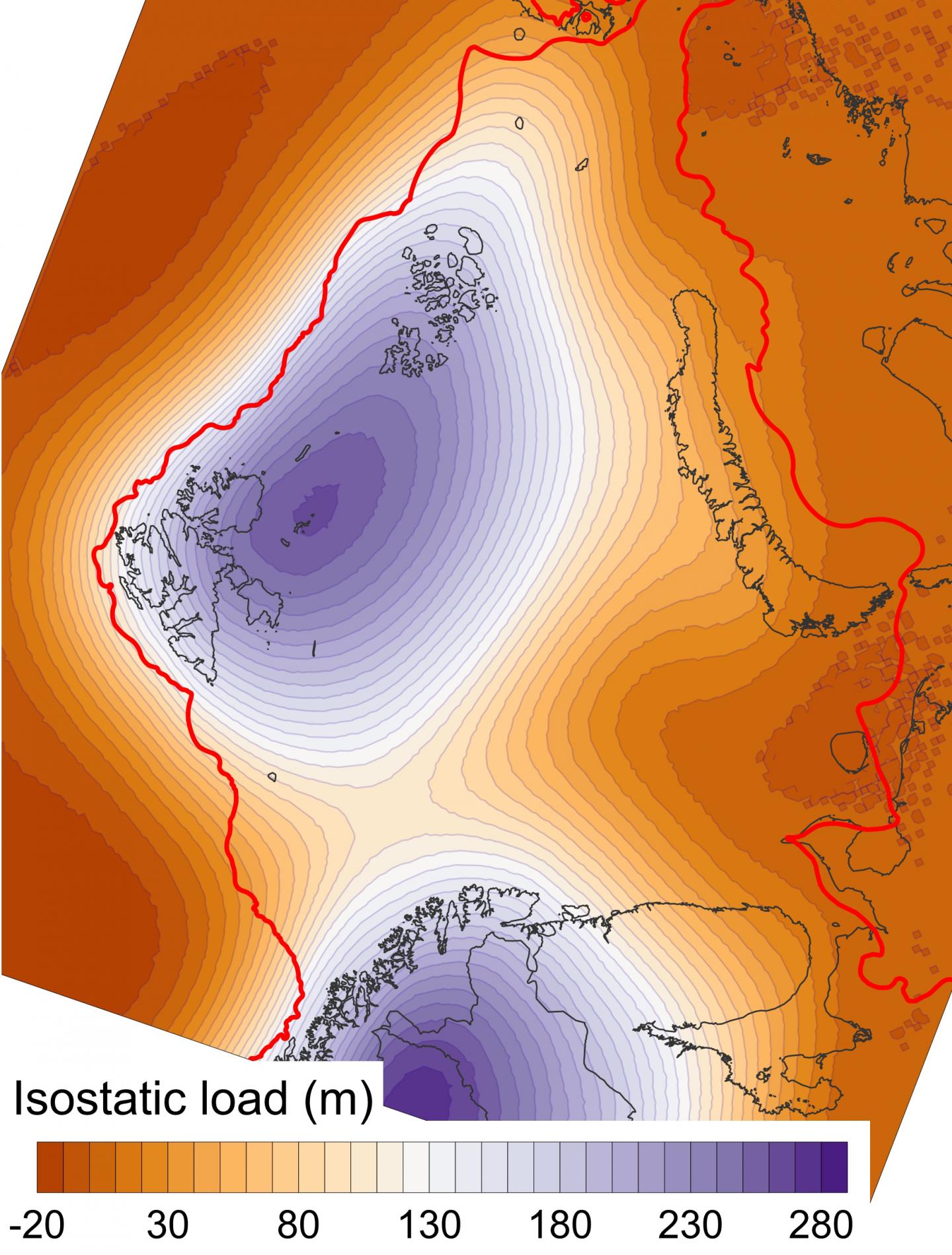 Depression of the Crust