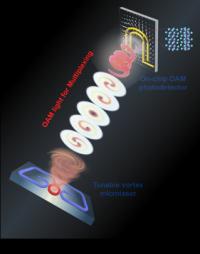 Illustration of Vortex Microlaser and Detector