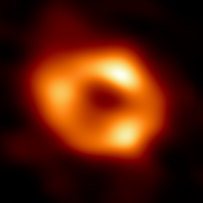 The first direct image of Sagittarius A*, the black hole at the center of the Milky Way. Credit: