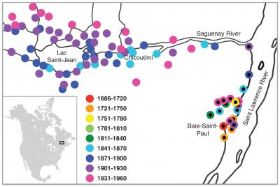 Map of Charlevoix Saguenay Lac-Saint-Jean