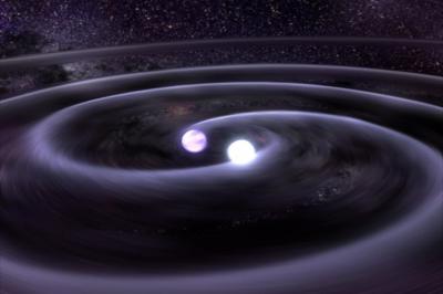 Space-Warping White Dwarf Stars