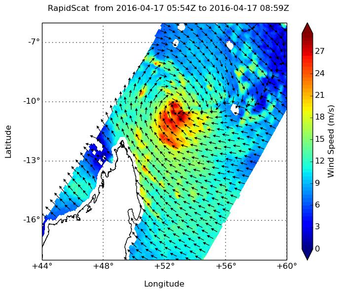 RapidScat Image of Fantala