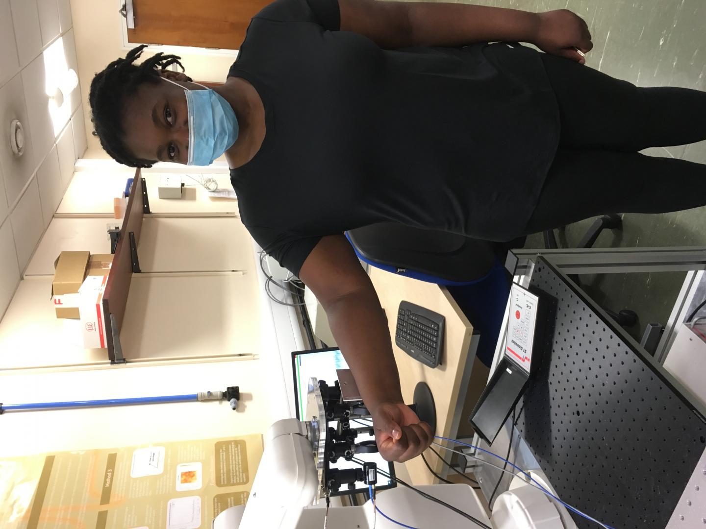 The in vivo THz imaging systems set up for skin imaging