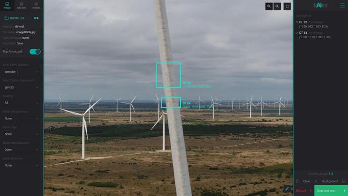 wind power plants inspection aisprint