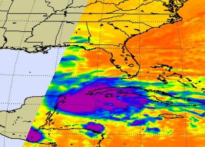 A NASA Infrared Look at Ida's Thunderstorms