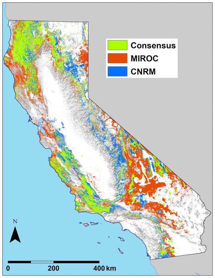 Fig. 1: Vegetation Refugia Map