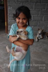 Girl and Puppy