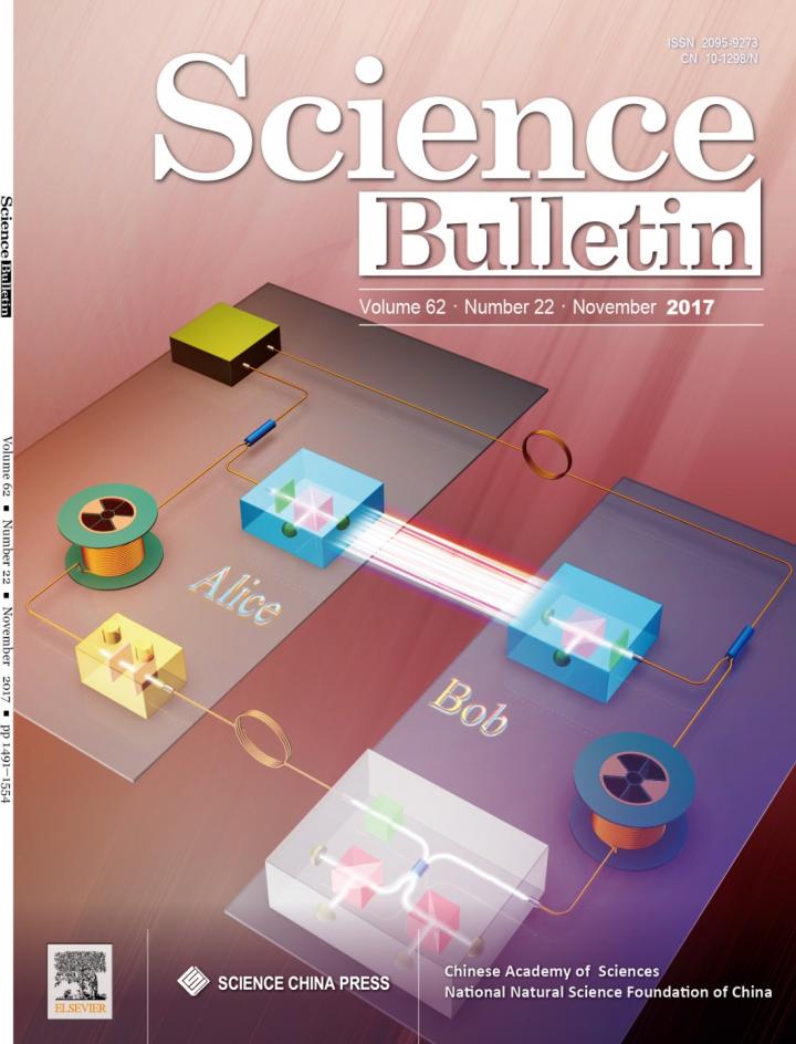 Front cover of <i>Science Bulletin</i> 2017(22) Issue