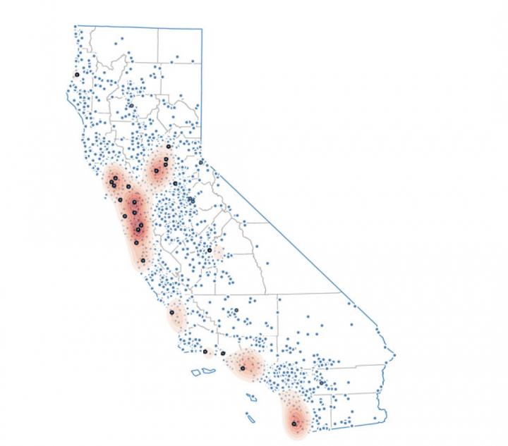 CA map wildlife response
