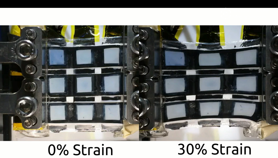 Stretchy color-changing display points to fut | EurekAlert!