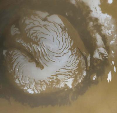 Mars' Polar Ice Cap