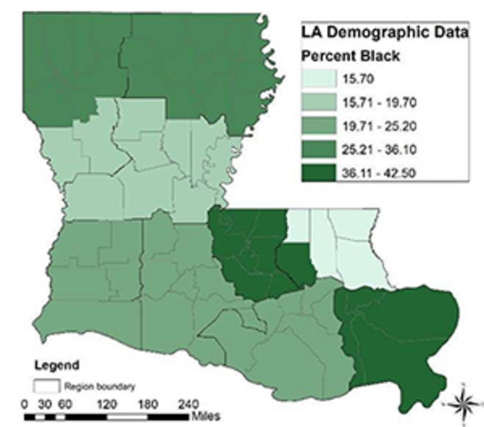 Spatial Distribution of Black Residents in LA