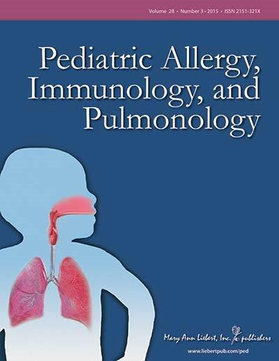 <i>Pediatric Allergy, Immunology, and Pulmonology</i>