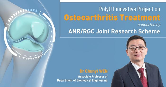 PolyU innovative project on osteoarthritis treatment supported by French National Research Agency/RGC Joint Research Scheme