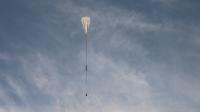 The SuperBIT balloon in flight.
