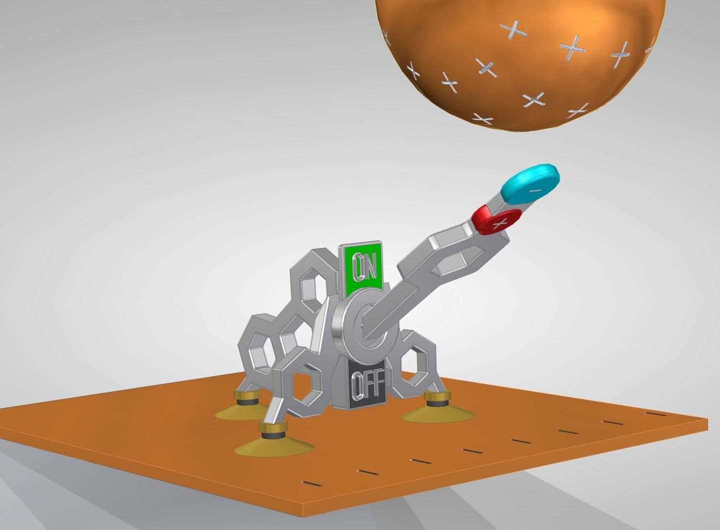 Schematic of a Tripodal Single Molecule Switch