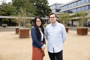 ERC Starting Grant Awardees Dr Junli Xu and Dr David MacManus at University College Dublin