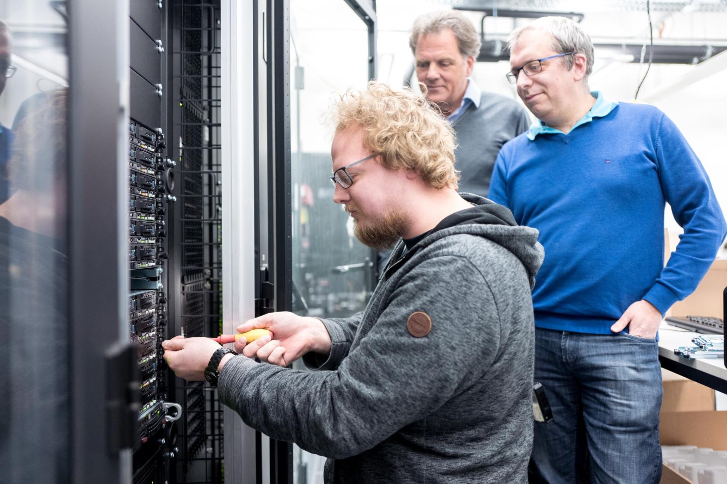 Daniel Mann, Klaus Gerwert and Carsten Kötting (from the Left), Ruhr-University Bochum