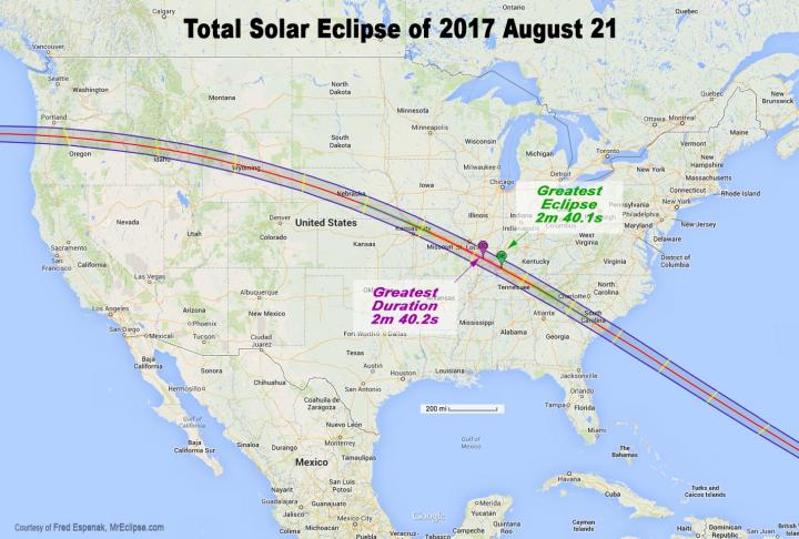 Total Eclipse Path
