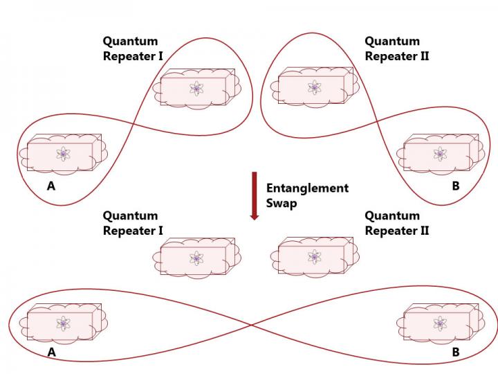 Illustration of Entanglement in Information Distribution Networks