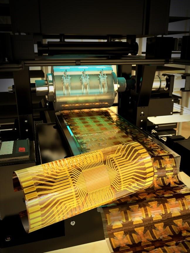 Schematic Image of Flexible Silicon NAND Flash Memory