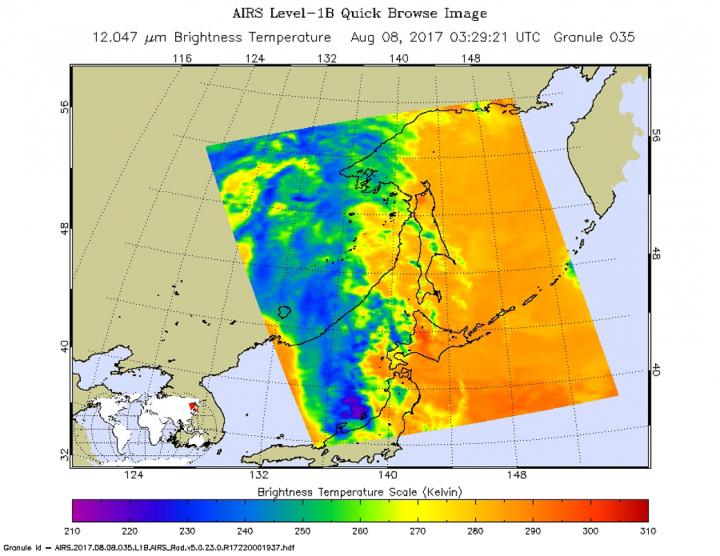 AIRS image of Noru