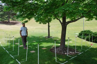 Outdoor Test of Radio Tomographic Imaging