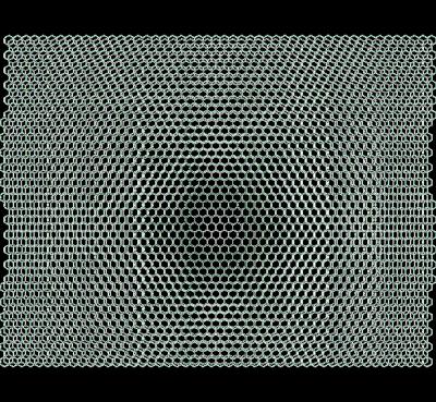 Animated Image of Graphene on Boron Nitride