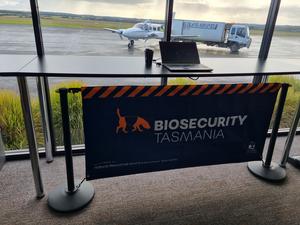 Biosecurity Tasmania sign