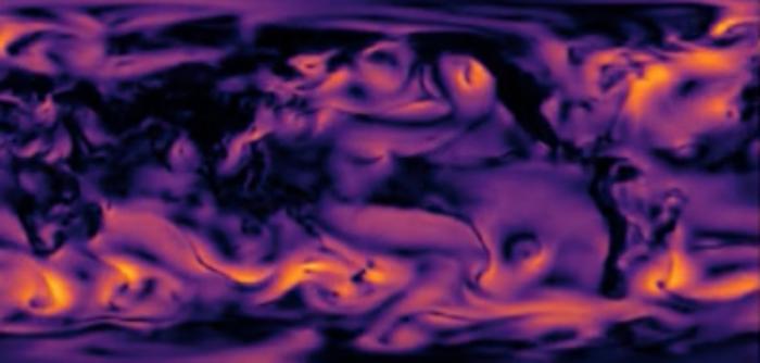 Snapshot of a climate model