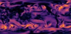 Snapshot of a climate model