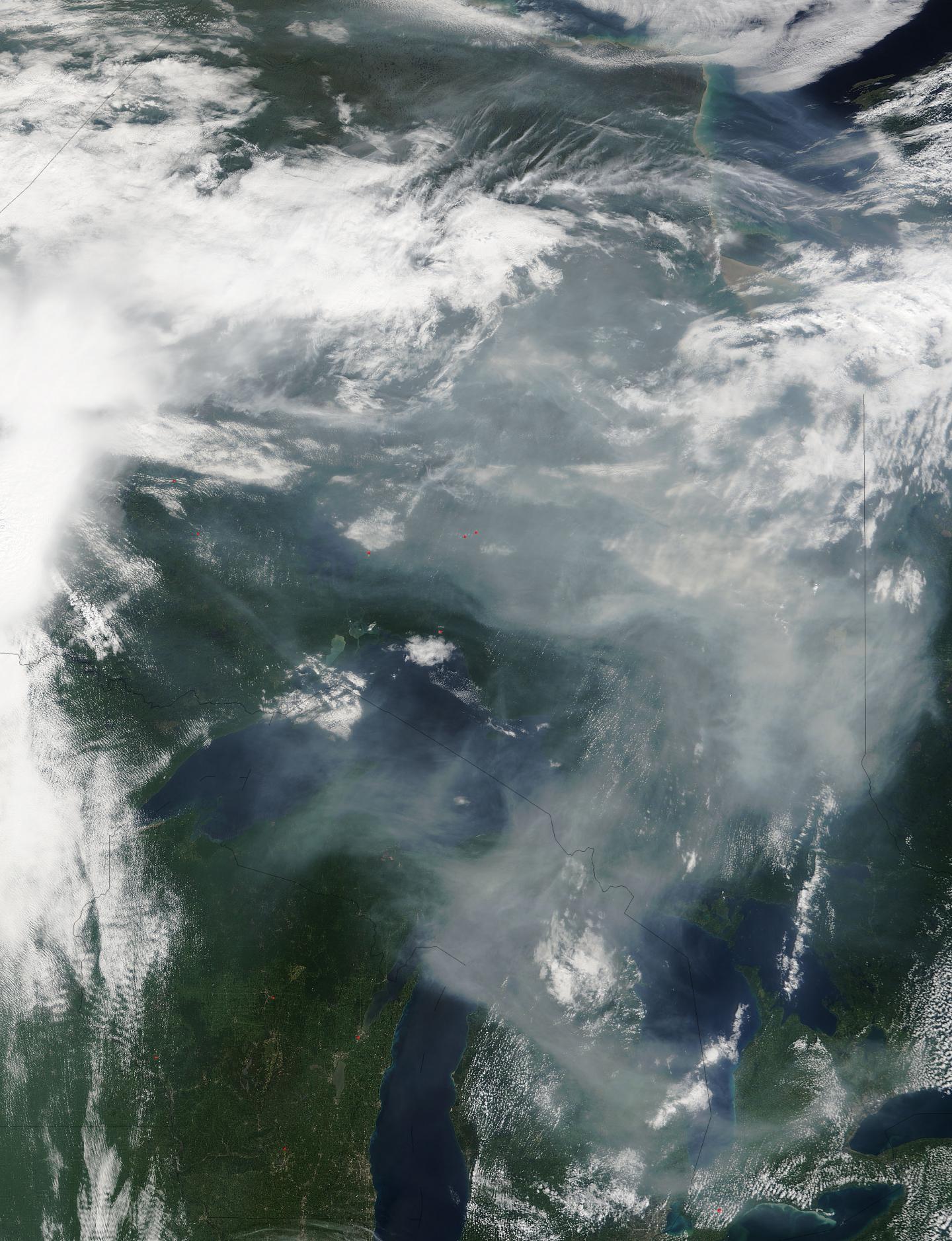 Smoke From Western Canada Fires Moves East