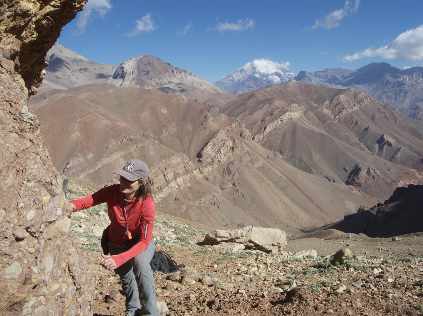 University of Arizona Geoscientist Barbara Carrapa Takes Rock Samples