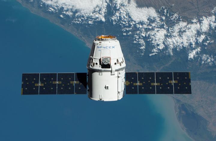 En route to the International Space Station